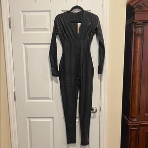 Naked Wardrobe Sleek Black Jumpsuit